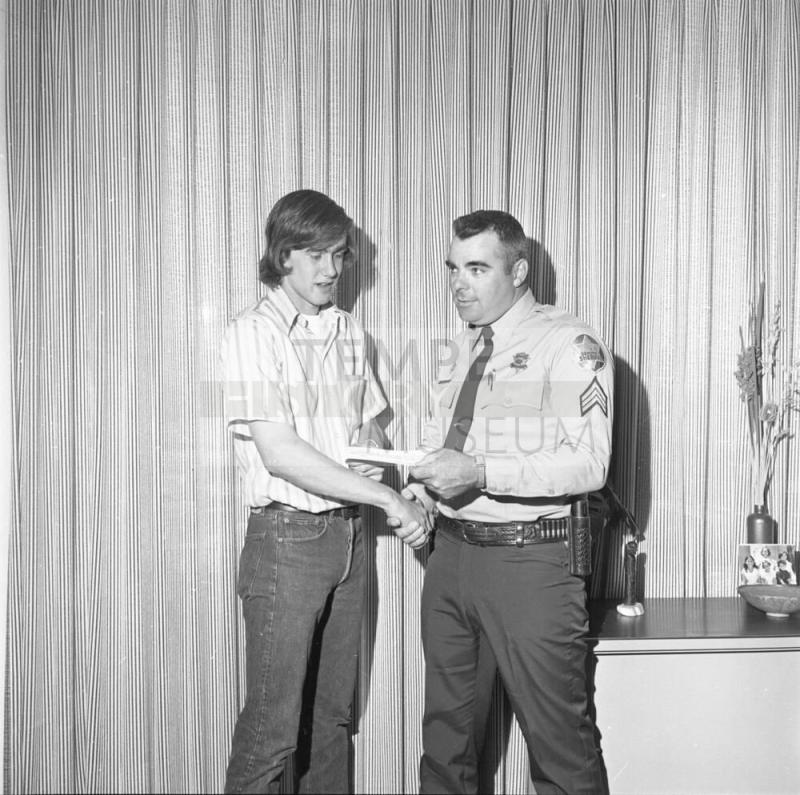 Presentation to boy
