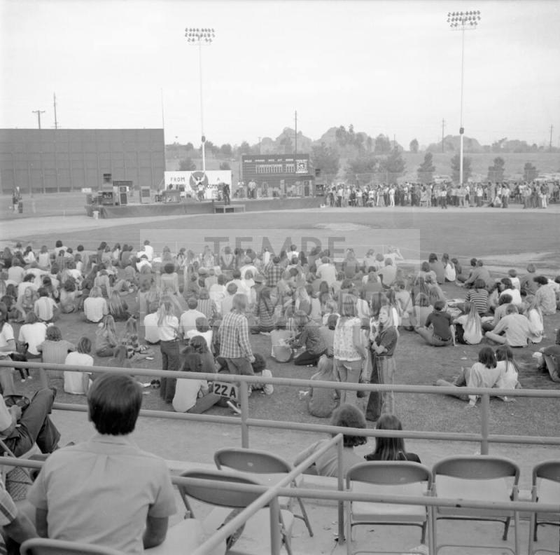 Stadium on Field Concert Audience