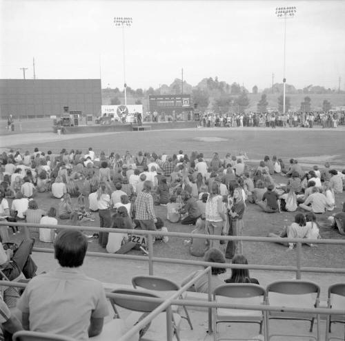 Stadium on Field Concert Audience