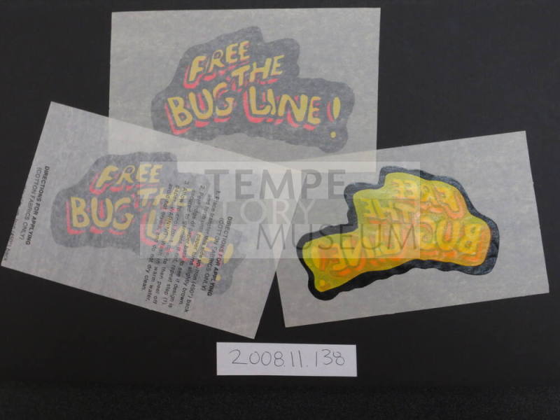 Bug Line Cotton Shirt Decal/Transfer