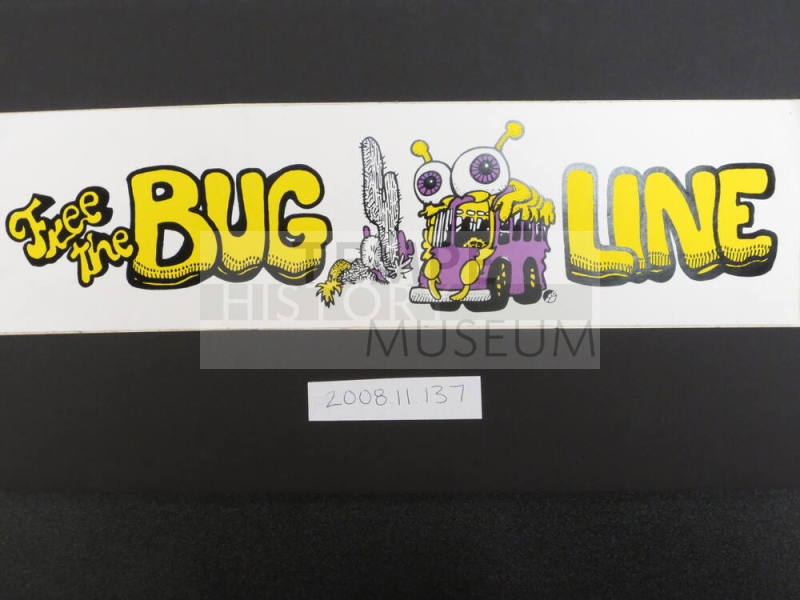 Bug Line Bumper Sticker