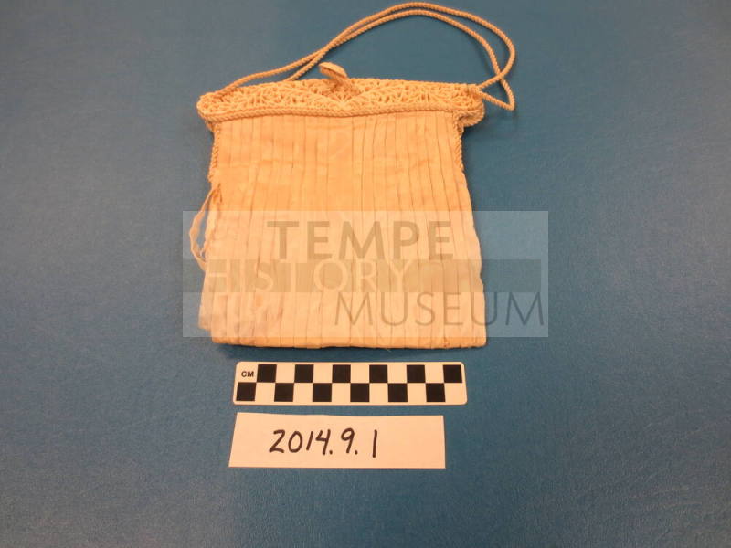 Pleated Satin and Celluloid Purse