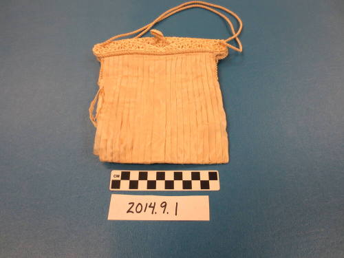 Pleated Satin and Celluloid Purse