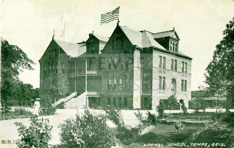Postcard of Normal School, Tempe, Arizona (McN.12)