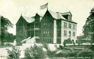 Postcard of Normal School, Tempe, Arizona (McN.12)