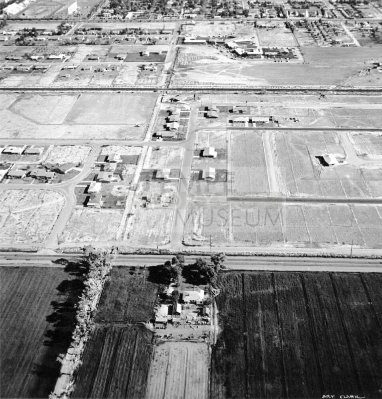 Aerial Photo of Tempe, Arizona. Broadway Road in foreground
