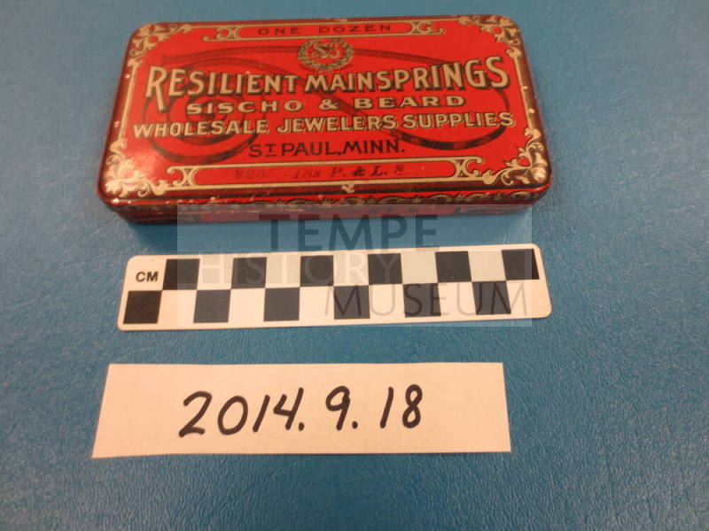 "Resilient Mainsprings" Tin Box