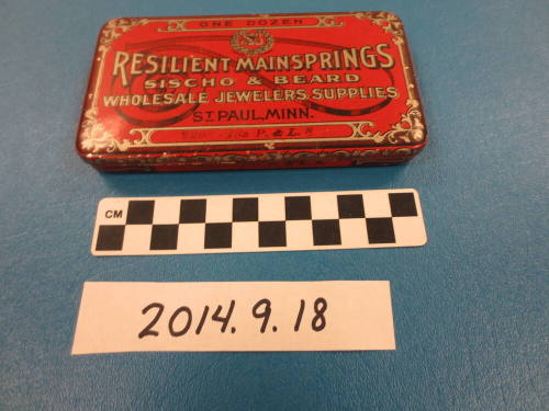 "Resilient Mainsprings" Tin Box