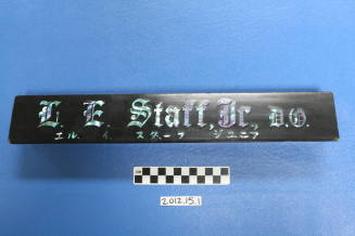 L.E. Staff, Jr. D.O. Desk Sign
