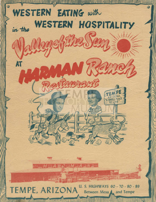 Harman Ranch Restaurant Menu