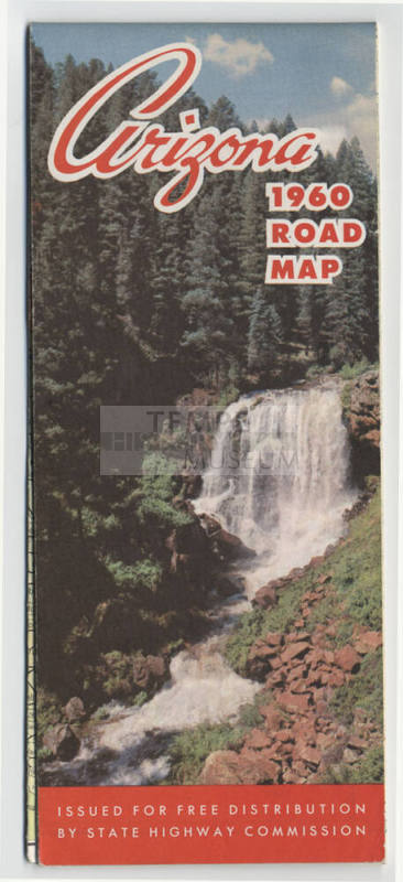 Arizona 1960 Road Map