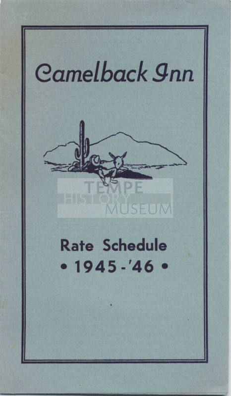 Camelback Inn Rate Schedule