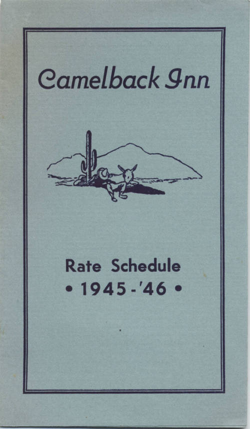 Camelback Inn Rate Schedule