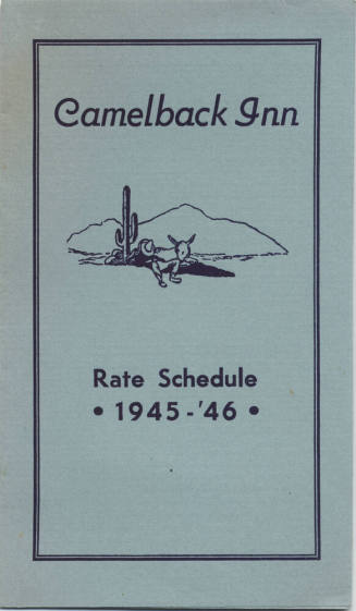 Camelback Inn Rate Schedule