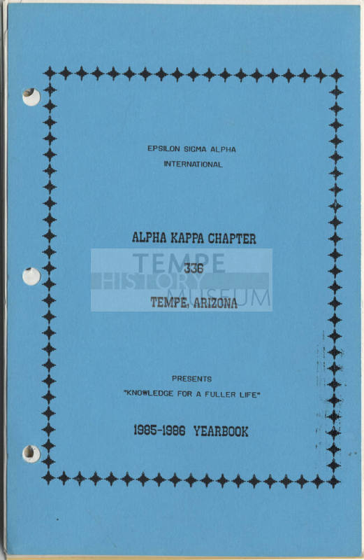 Epsilon Sigma Alpha International, Alpha Kappa Chapter (336) Yearbook