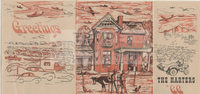 Petersen House Christmas Card - 1966