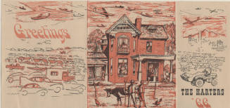 Petersen House Christmas Card - 1966