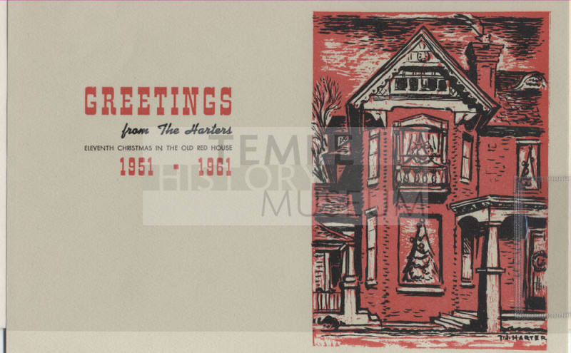 Petersen House Christmas Card - 1961