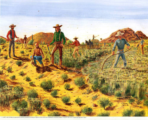 Salt River Water User Association formation Set of 4 C.Kemper Prints