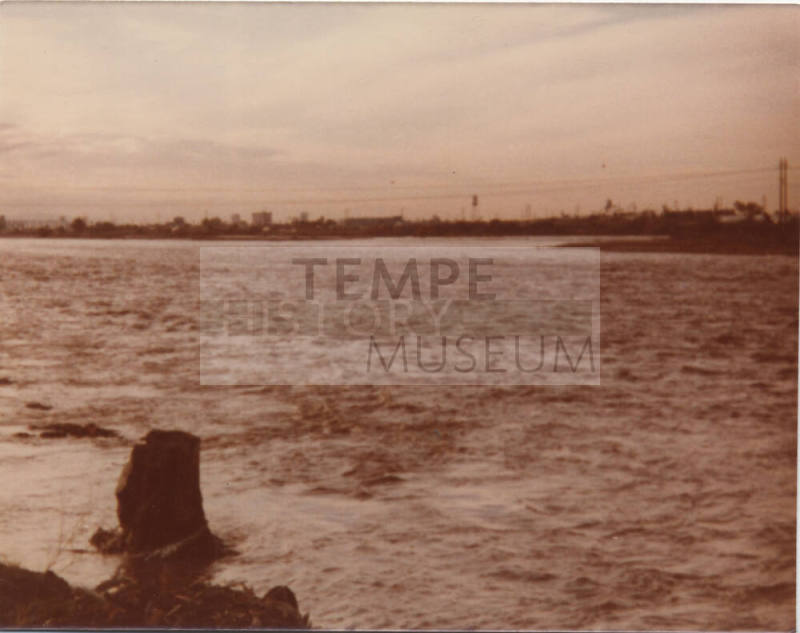 Flooded Salt River Feb. 1980