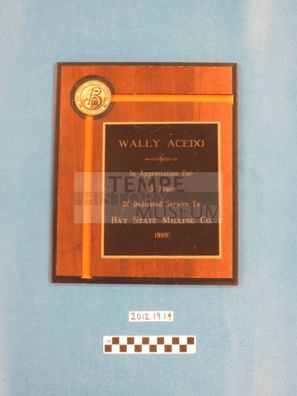 Walley Acedo - 45 Years Bay State Milling Co.