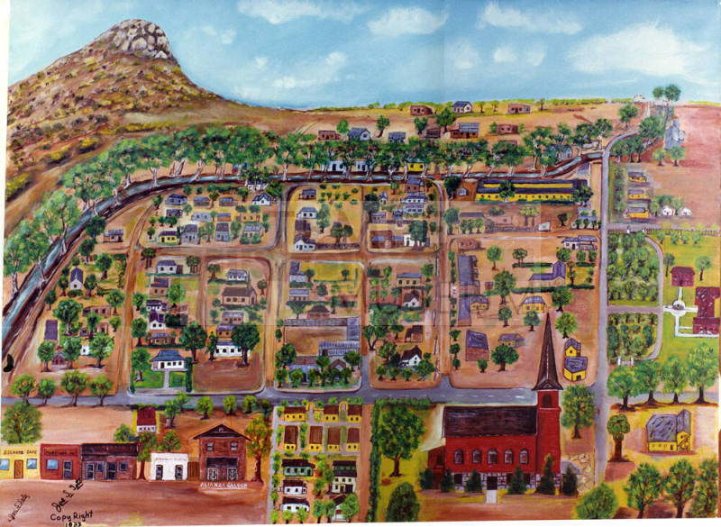 Photo- Painting of Tempe Mexican Barrios