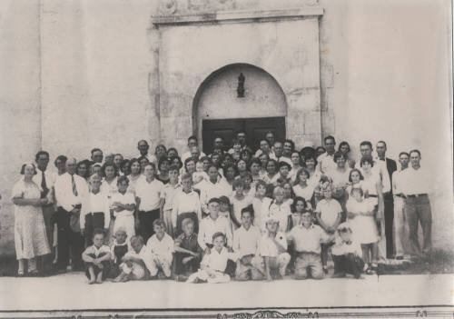 Group Photo on Steps of LDS Recreation Hall