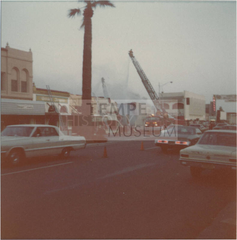 APS Building Fire on Mill Ave & 5th St