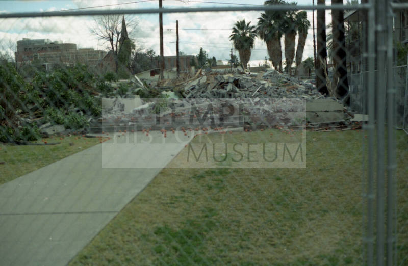 Demolition of LDS 1st Ward at 6th Street and College Avenue