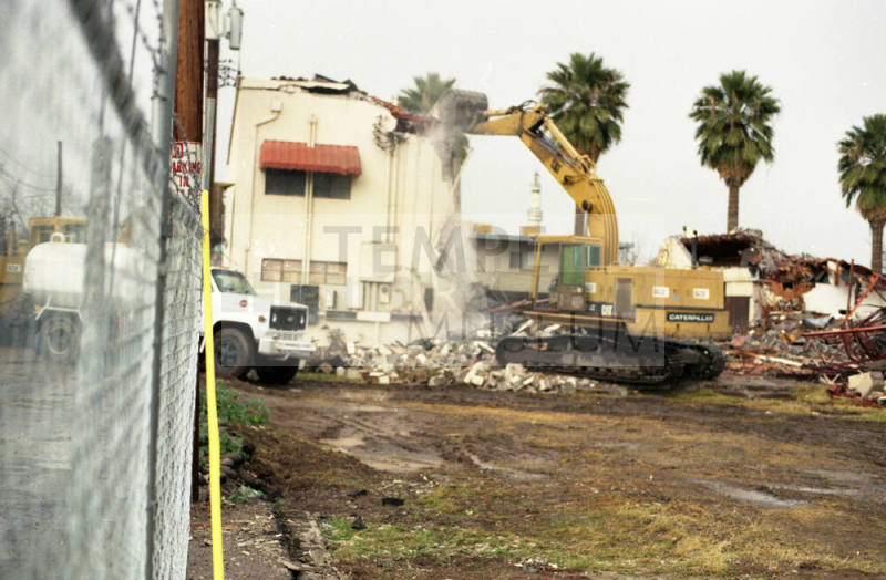 Demolition of LDS 1st Ward at 6th Street and College Avenue
