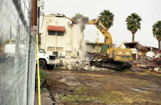Demolition of LDS 1st Ward at 6th Street and College Avenue