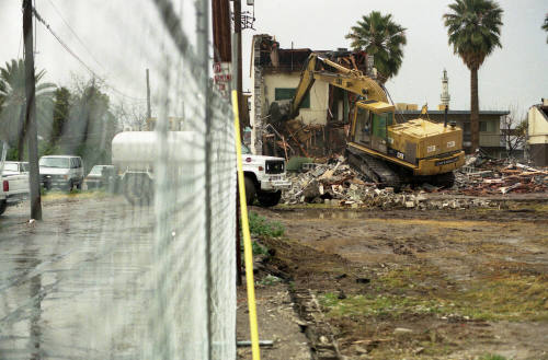 Demolition of LDS 1st Ward at 6th Street and College Avenue