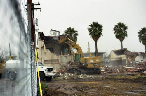 Demolition of LDS 1st Ward at 6th Street and College Avenue