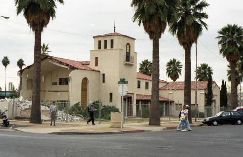 Demolition of LDS 1st Ward at 6th Street and College Avenue