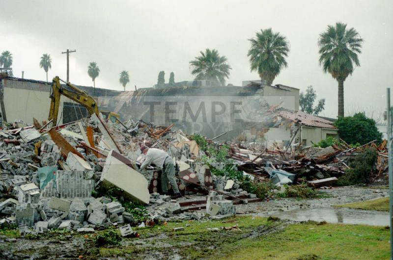Demolition of LDS 1st Ward at 6th Street and College Avenue
