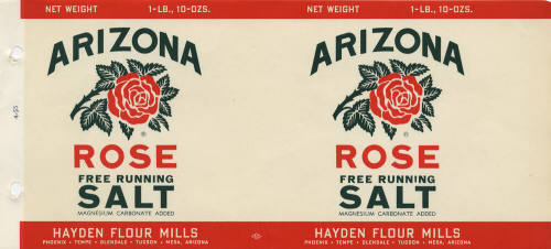 Arizona Rose Salt Label