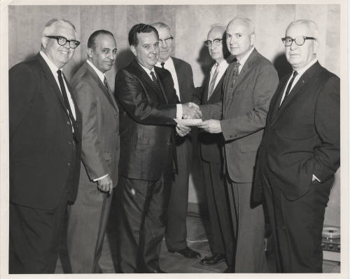 Group presentation of check