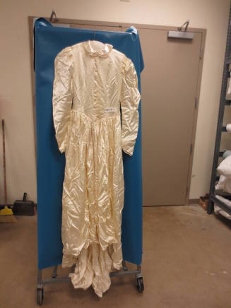 White Satin Wedding Gown