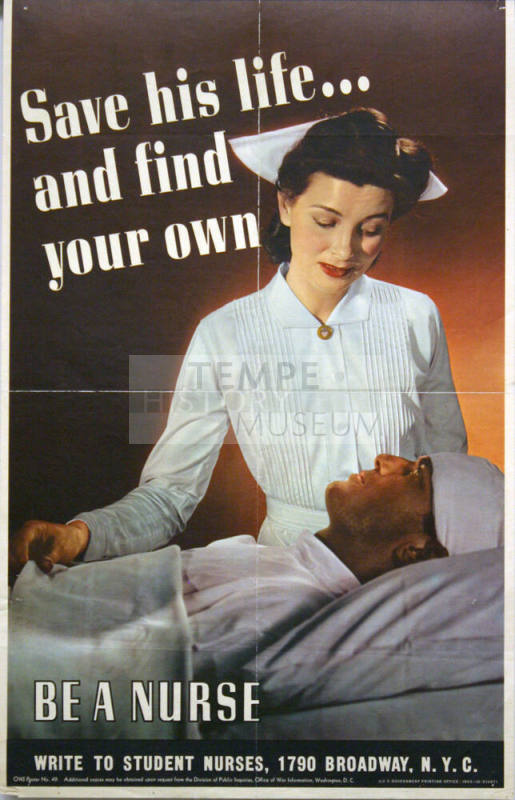 WW II Poster - "BE A NURSE" World War II poster