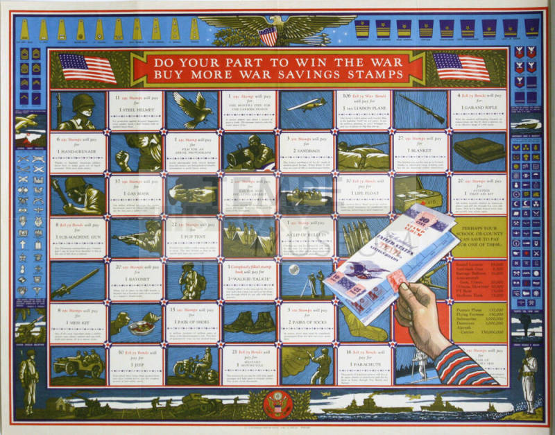 WW II Poster-Do Your Part to WIn the War  Buy More War Savings Stamps