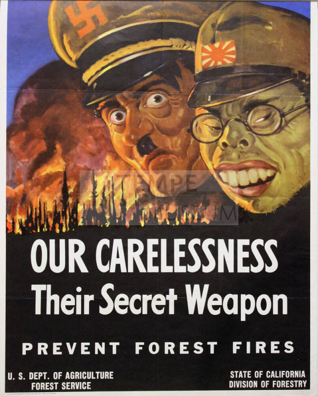 WW II Poster- Our Carelessness-Their Secret Weapon