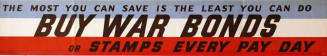 WW II Poster-The Most You Can Save Is The Least You Can Do