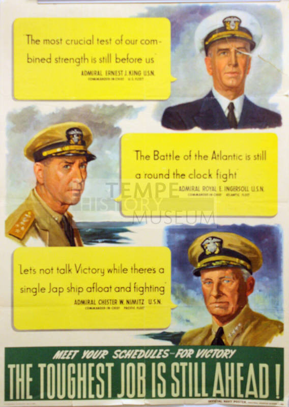 WW II Poster- "The Toughest Job is Still Ahead!"