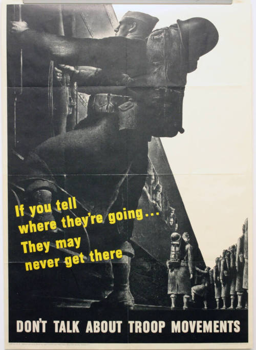 WW II Poster-If You Tell Where They're Going..