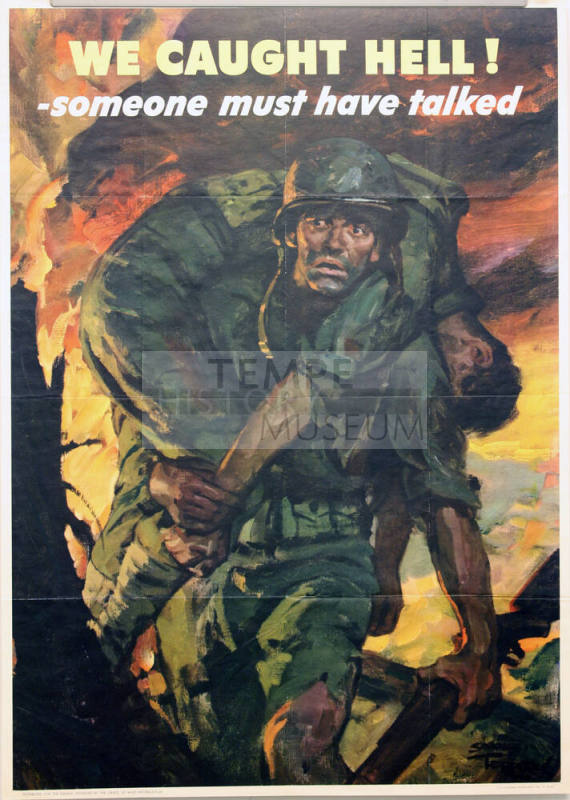 WW II Poster- We Caught Hell!