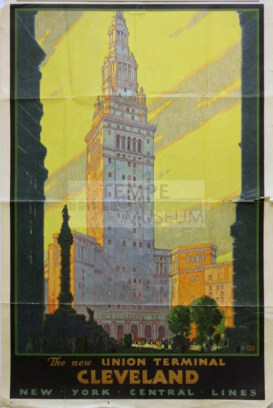 Travel Poster- The New Union Terminal Cleveland