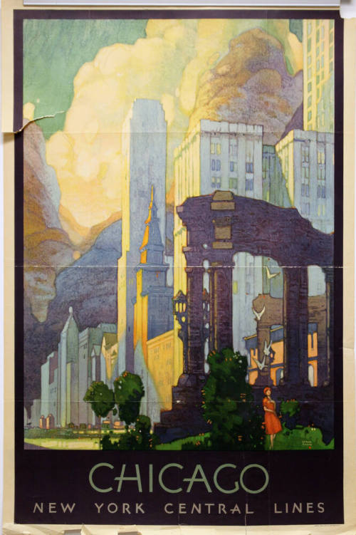 Travel Poster-  Chicago  New York Central Lines