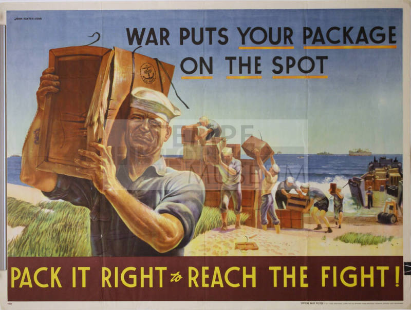 WW II Poster-War Puts Your Package on the Spot