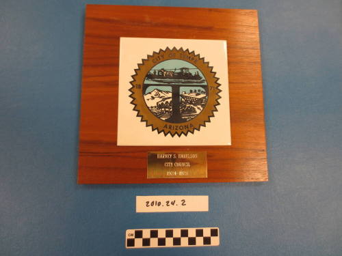 Tempe Plaque Harvey S. Harelson