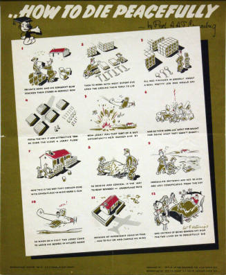 WW II Poster - "How to Die Peacefully"